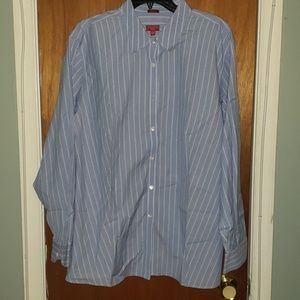 Talbots Blue & White Dress Shirt